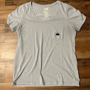 The North Face Gray Pocket Tee Slim Fit Large
